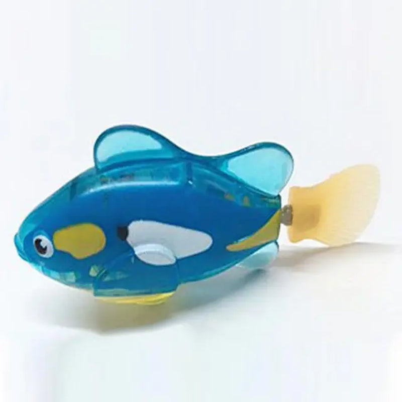 Cat Interactive Electric Fish Toy Water Cat Toy for Indoor Play Swimming Robot Fish Toy for Cat and Dog with LED Light Pet Toys