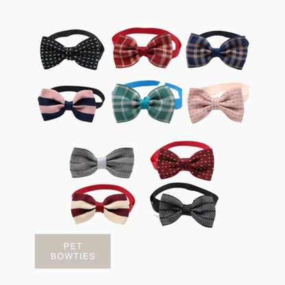 5/10 PIECES BEAUTIFUL PET BOW TIES (RANDOM COLORS)