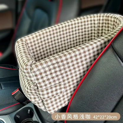 Car Central Dog Car Seat Bed Portable Dog Carrier for Small Dogs and Cats Safety Travel Bag Accessories