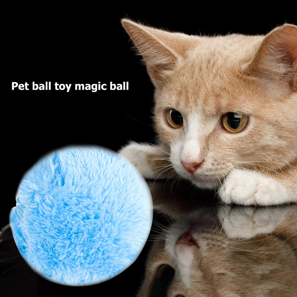 Magic Roller Ball Activation Automatic Ball Dog Cat Interactive Funny Chew Plush Electric Rolling Ball Pet Dog Cat Toy