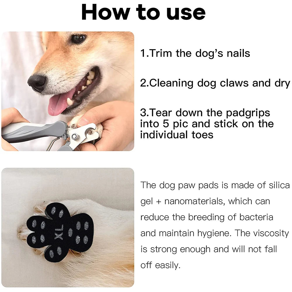 Dog Paw Protector anti Slip Paw Grips Traction Pads Brace for Weak Paws or Legs Dog Shoes Booties Socks Replacement