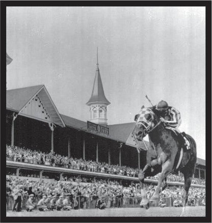 3 Inch Cloth  Patch Secretariat Wins Kentucky Derby