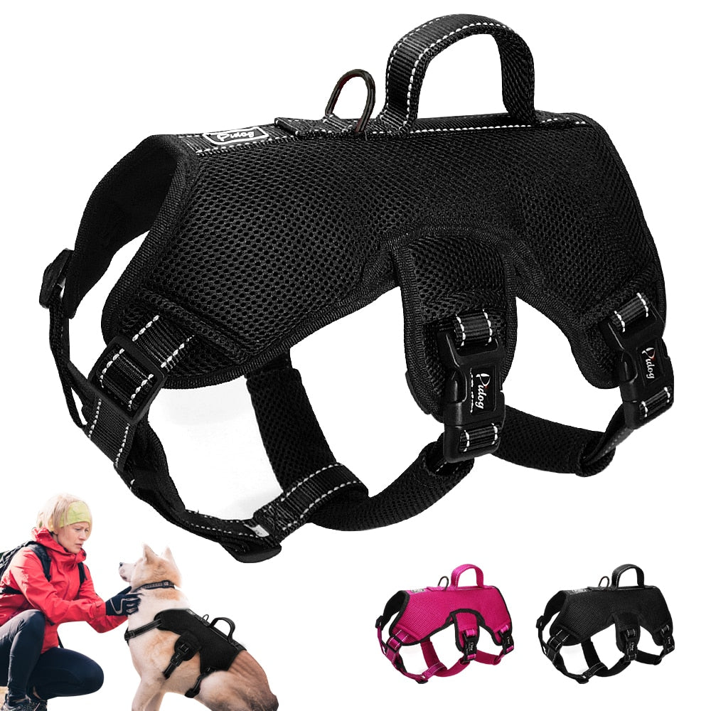 Didog Nylon Mesh Dog Harness Reflective Quick