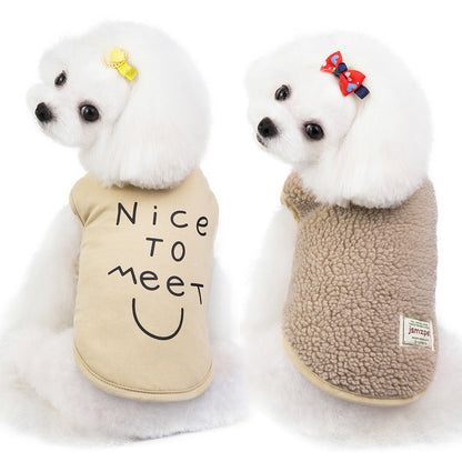 Dog Cat Coat Winter Pet Puppy Clothes Vest French