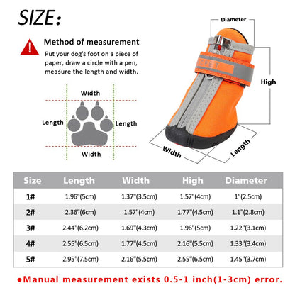 Dog Shoes Winter Boots Waterproof Pet Snow Rain