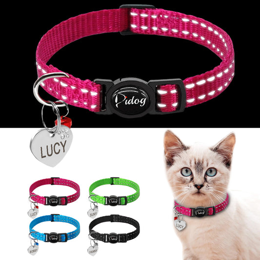 Quick Release Cat Collar Reflective Cat Collars