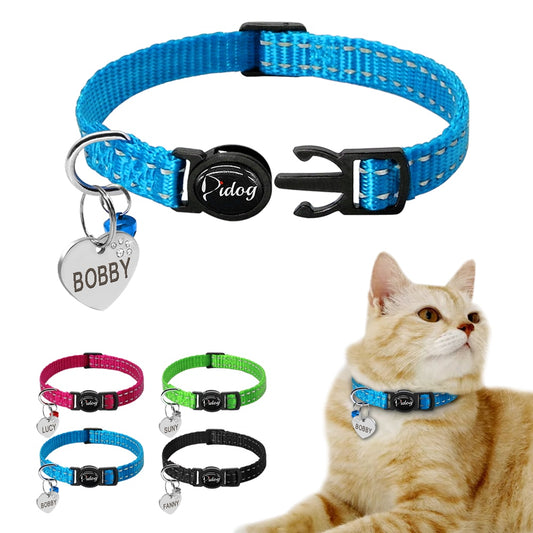 Quick Release Kitten Cat Collar Reflective