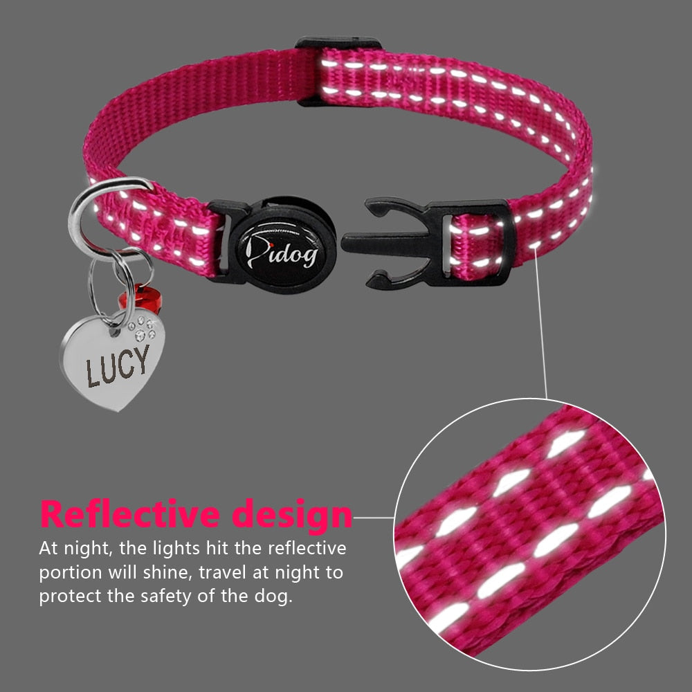 Quick Release Kitten Cat Collar Reflective