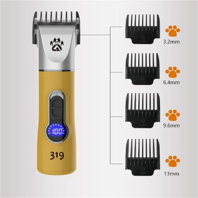 Professional Cordless Dog Grooming Clipper Heavy Duty Electric Pet