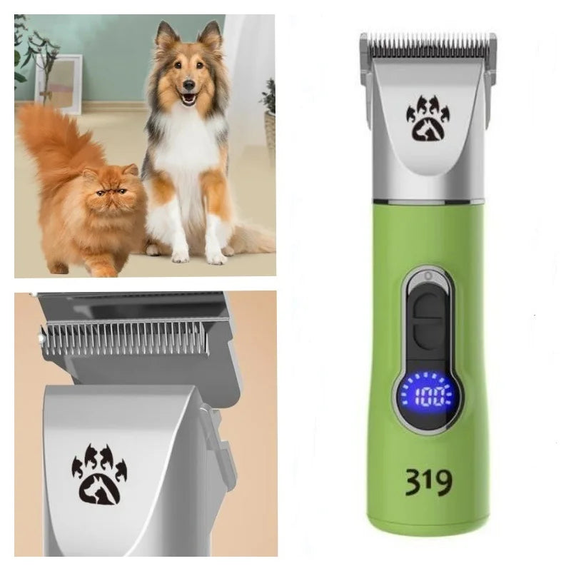 Professional Cordless Dog Grooming Clipper Heavy Duty Electric Pet