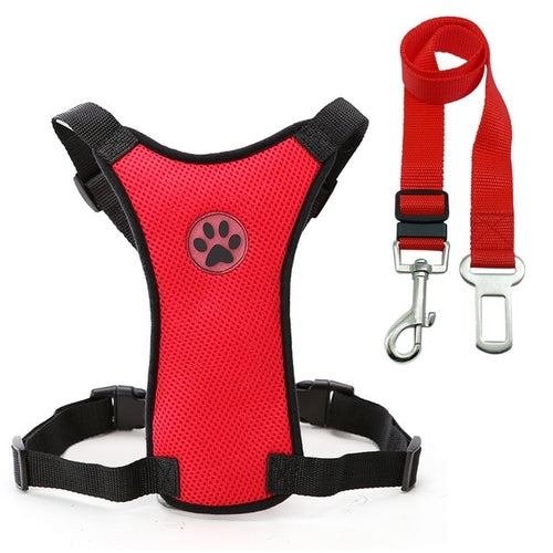 Safety Dog Car Seat Belt Pet Dog Harness and Leash