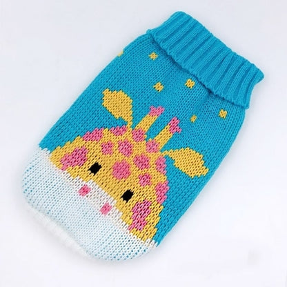 Winter Cartoon Cat Clothes Warm Christmas Cat