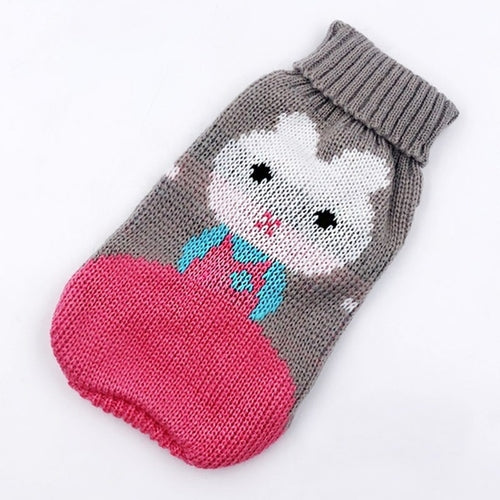 Winter Cartoon Cat Clothes Warm Christmas Cat