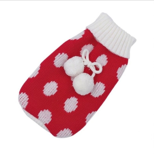 Winter Cartoon Cat Clothes Warm Christmas Cat