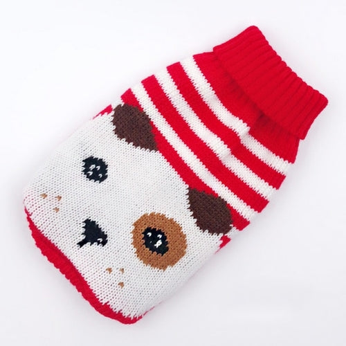 Winter Cartoon Cat Clothes Warm Christmas Cat