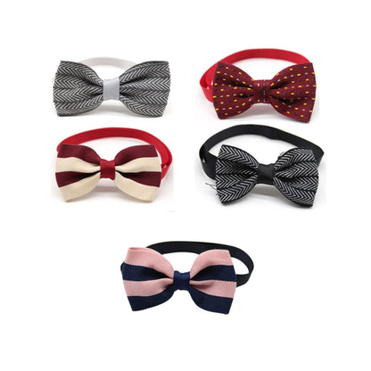 5/10 PIECES BEAUTIFUL PET BOW TIES (RANDOM COLORS)