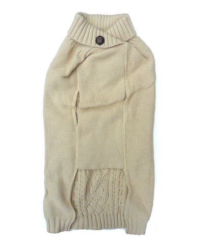 Cable Knit Dog Sweaters Jumpers in Blue, Berry, Beige, Black, Gray