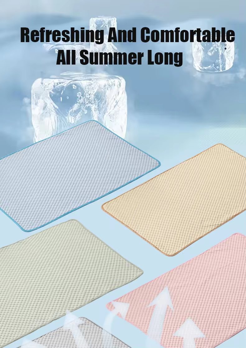 Pet Cooling Mat Ice Silk Breathable Dog Cat Pad