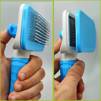 Dog Brush For Shedding Dematting Pet Grooming Cat Hair Undercoat Rake