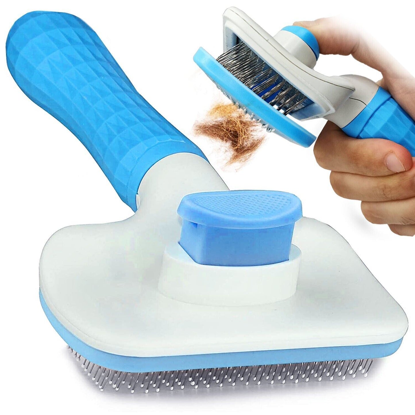 Dog Brush For Shedding Dematting Pet Grooming Cat Hair Undercoat Rake