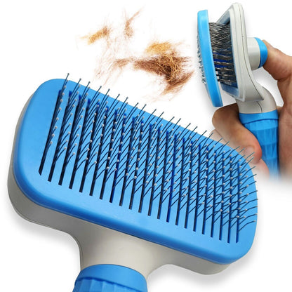 Dog Brush For Shedding Dematting Pet Grooming Cat Hair Undercoat Rake